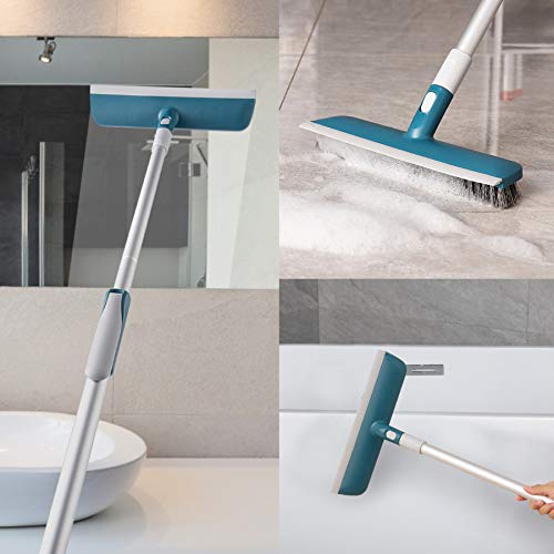 Eyliden Floor Scrub Brush with Soft Scrape, 2in1 Function Stiff