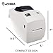 ZEBRA- TLP2824 Plus Thermal Transfer Desktop Printer for Labels, Receipts, Barcodes, Tags, and Wrist Bands - Print Width of 2 in - Serial and USB Port Connectivity (Renewed)