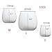 6 inch Wall Mounted Ceramic Planters Flower Plant Vase, Hanging Planters, Succulent Plant Pots, White,3PCS