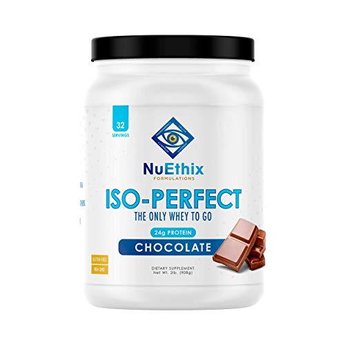 NuEthix Formulations IsoPerfect Whey Protein Isolate Powder with 24g