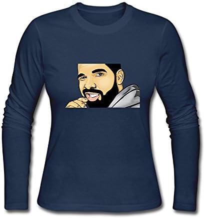 Long Sleeve Drake Cartoon Tshirt T Shirts 90s Tee O-NeckLady