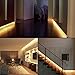 LE 16.4ft LED Strip Light, Super Bright, 300 LEDs SMD 5050, Non-Waterproof LED Tape, Flexible Rope Light for Home, Kitchen, Under Cabinet, Bedroom, 12V Power Supply Not Included, Warm White