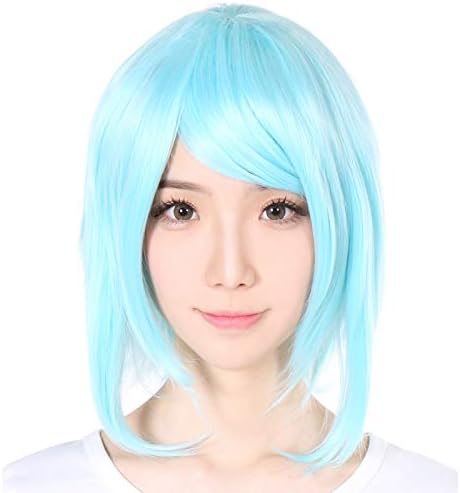 Amazon 富士達 フジタツ コスプレウィッグ ウルフ ウィッグ 耐熱 フリーサイズ コスプレ 仮装 フルウィッグ ブルー 水色 青系 インペリアルブルー F8 Hmd2240 F8 コスプレ 仮装 通販