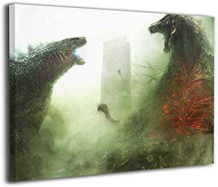Little Monster Godzilla Inner Framed Prints On Canvas Home Decorations Modern Art for Boys and Girls Bedroom