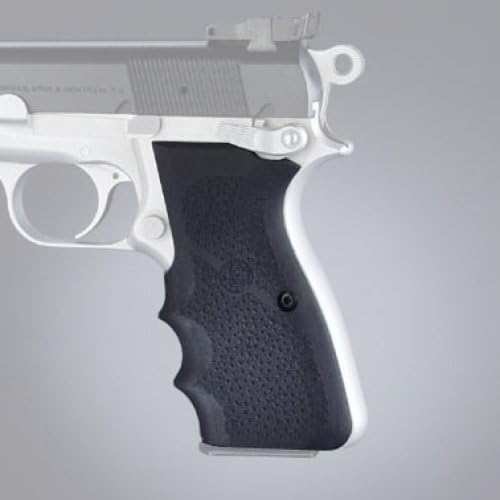 Hogue Browning Hi-Power Rubber Grip with Finger Grooves by Hogue