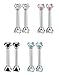 FUNRUN 8PCS 16G Stainless Steel Helix Earring Cubic Zirconia Barbell Ear Tragus Stud Earrings 8mm