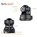 Sricam 720P Network Infrared Wireless Wlan IP Camera H.264 WIFI Night Vision Motion Detection (Black)