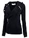 TAM WARE Women Slim fit Zip-up Hoodie Jacket TWHD1003-BLACK-M