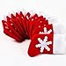 Bluelans® 12pcs Santa Claus Socks Christmas Gifts Treat Bags Candy Bags Pouch Silverware Holder Pockets Cutlery Bags