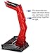 SADES E-Sports Gaming Headphone Cradle, Acrylic Headphone Bracket Stand, Headset Hanger Holder for Gamers (RED)