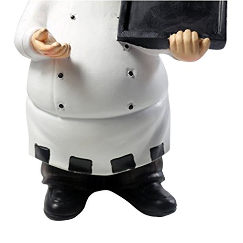 KiaoTime 98915HB Italian Chef Figurines Kitchen Decor with Chef