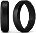 Knot Theory Bevel Black Ring for Men 6mm Size 11