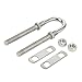 Amarine-made Stainless Steel Marine Boat Stern Bow Eye Tie Down U Bolt -1/2