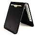 Vaultskin MANHATTAN Slim RFID Blocking Bifold Leather Wallet for Men - Minimalist Front Pocket Card Holder, Holds 9 Cards & Cash, Premium Italian Leather (Black)