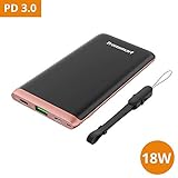Power Bank Portable USB C Travel Battery Pack, Tronsmart External Phone Charger 10000mAh 18W PD Fast Charging for Galaxy S9/S8/S7 Edge/Note 8/Note 9/Google Pixel 2/ Pixel 3 and More