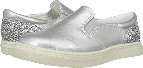 W6YZ Baby Girl's Lilianna (Toddler/Little Kid) Silver Glitter Shoe