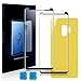 Homy Compatible UHD Screen Protector for Samsung Galaxy S9 PLUS 6.2 inch [2-Pack] - Free Back Cover & Camera Lens Cover. Made of Full 3D Curved 9H Japanese Tempered Glass.