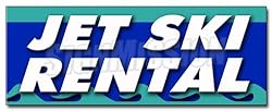 SignMission 36" Jet SKI Rental Decal Sticker Boat