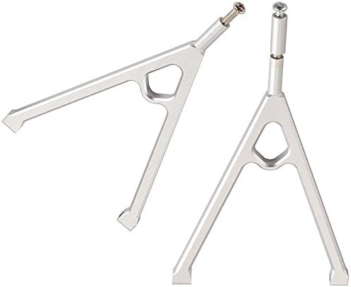 Yiguo SCX10 Aluminum Front &amp; Rear Chassis Link for RC 1:10 Axial 4WD Upgrade Parts Silver Set of 2