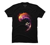 Space Surfing Men's Graphic T Shirt - Design By Humans