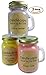Candlecopia Honeysuckle Jasmine, French Lavender and Sweet Rose Strongly Scented Sustainable Vegan Natural Soy Candles, Mini Mug 3-Pack