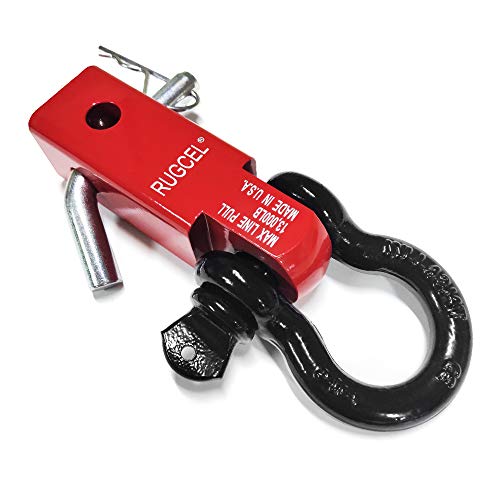 RUGCEL Shackle Hitch Receiver 2 inch 13000 Lbs Break Strength Never