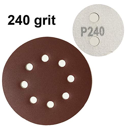 5-Inch Hook and Loop Sanding Discs [20 PCS] for Orbital Sander, Assorted Sandpaper 80 240 400 600 Grits