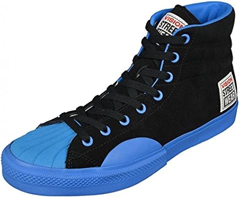 Amazon ヴィジョンストリートウエア Vision Street Wear Suede Hi スニーカー Black Blue Us5 23 0cm Vision Street Wear ヴィジョンストリートウェア シューズ バッグ