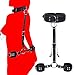 Neck to Wrist Restraints kit Fantasy SM Nipple Clamps Metal Chain Sexy Slave Frisky Beginner Behind Back Handcuffs Collar Adjustable Bondage Set Couple SM Sex Game Tool