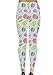 CowCow Womens Bunny Rabbits Easter Eggs Floral Pattern Stretchy Leggings, XS-5XL