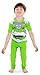 Disney Boys' Little 4-Piece Snug-fit Cotton Pajama Set, Soft & Cute for Kids, Woody and Buzz-Green