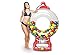 BigMouth Inc Giant Gumball Machine Pool Float, Funny Inflatable Vinyl Summer Pool or Beach Toy, Patch Kit Included