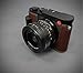 New LIM'S Genuine Italy Leather Camera Half Case Metal Grip Dovetail Plate for Leica Q2 (Typ 4889) Brown