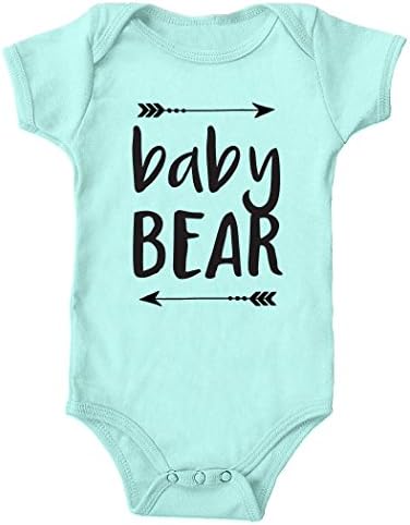 Tickled Teal Baby Bear Baby Onesie