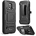 Galaxy S5 Active Case, i-Blason Prime Series Dual Layer Holster Case with Kickstand and Locking Belt Swivel Clip for Samsung Galaxy S5 Active [Will Not Fit the Regular Galaxy S5 i9600] (Black)