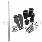 No Cut Frame Slider Protector For 2006 2007 Kawasaki Zx10R Zx-10R Zx 10R Black