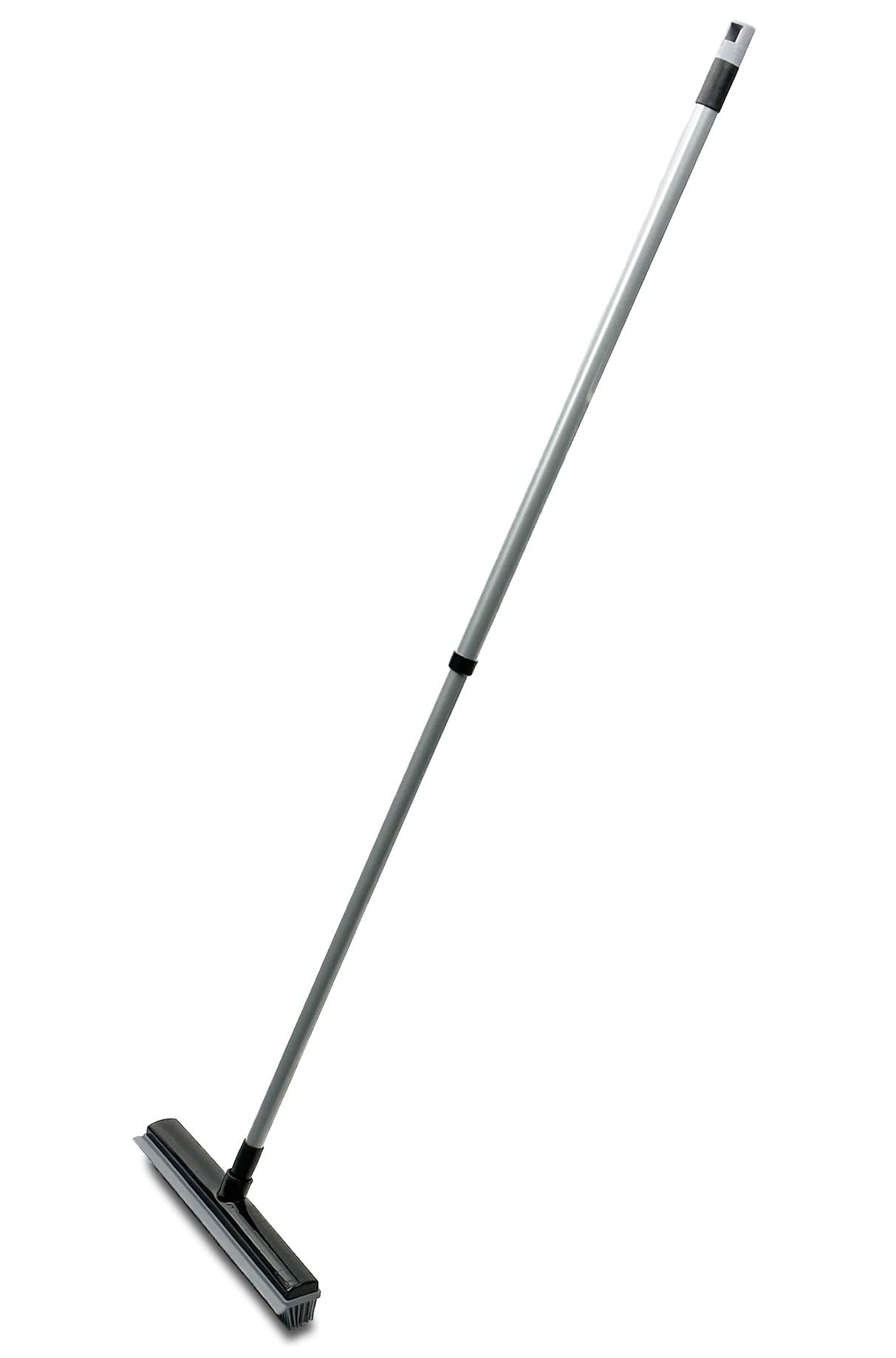 Addis Rubber Broom In Metallic Grey - Perfect For Sweeping Carpets
