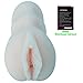 Pure Cell, Realistic Male Masturbator Soft Adult Sex Toys Female Silicone Vagina for Male Masturbation w/ Bonus Condom