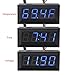 Drok Led Voltage Fahrenheit Temperature Time Digital Multimeter Dc 030V 12V/24V Voltmeter Thermometer Clock 3In1 Multi Meter Gauge Panel