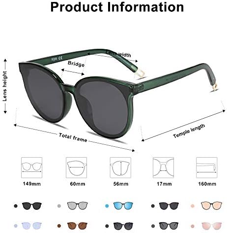 SOJOS Fashion Round Sunglasses for Women Men Oversized Vintage Shades SJ2057 4 SOJOS Fashion Round Sunglasses for Women Men Oversized Vintage Shades SJ2057