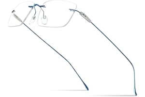 FONEX Titanium Glasses Frame,Rimless Frameless Optical Eyewear Eyeglasses for Men and Women F85634
