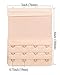 Cxapnstou Women Bra Extensions 4 Hook Plus Size Bra Extender Elastic Strap Beige 6pcs