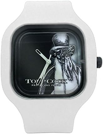 ToppCock Wrist Watch (White) with FREE Silver Man Parts Gel
