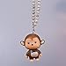 uzoho Lovely Cute Monkey Car Pendant Car Rear View Mirror Hanging Ornament Car Decor