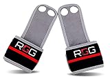 (New) Leather Hand Grips / Wrist Wraps for Crossfit WODs, Gymnastics - (Reinforced Strength)
