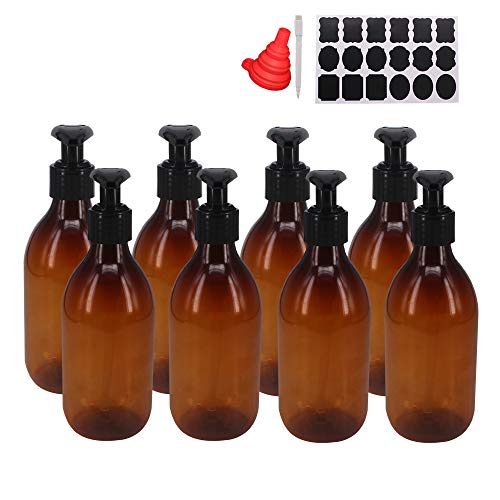 8 Pack 8OZ Empty Plastic Pump Lotion Bottles