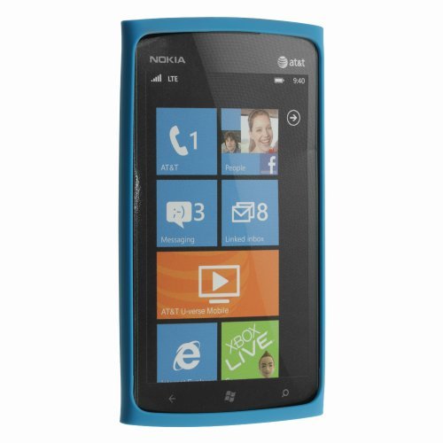 Nokia 0721871 OEM Slim Bumper Silicone Case f/Nokia Lumia 900 4G - Blue