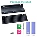 PCIe NVMe M.2 SSD Heatsinks Cooler with Thermal Pad (Black)