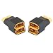 2Pcs No Wires Connector XT60 XT-60 Parallel Connector 1 Female To 2 Male For RC LiPo NiHM Battery ESC primary
