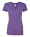 Next Level Ladies' Triblend Deep V XL PURPLE RUSH